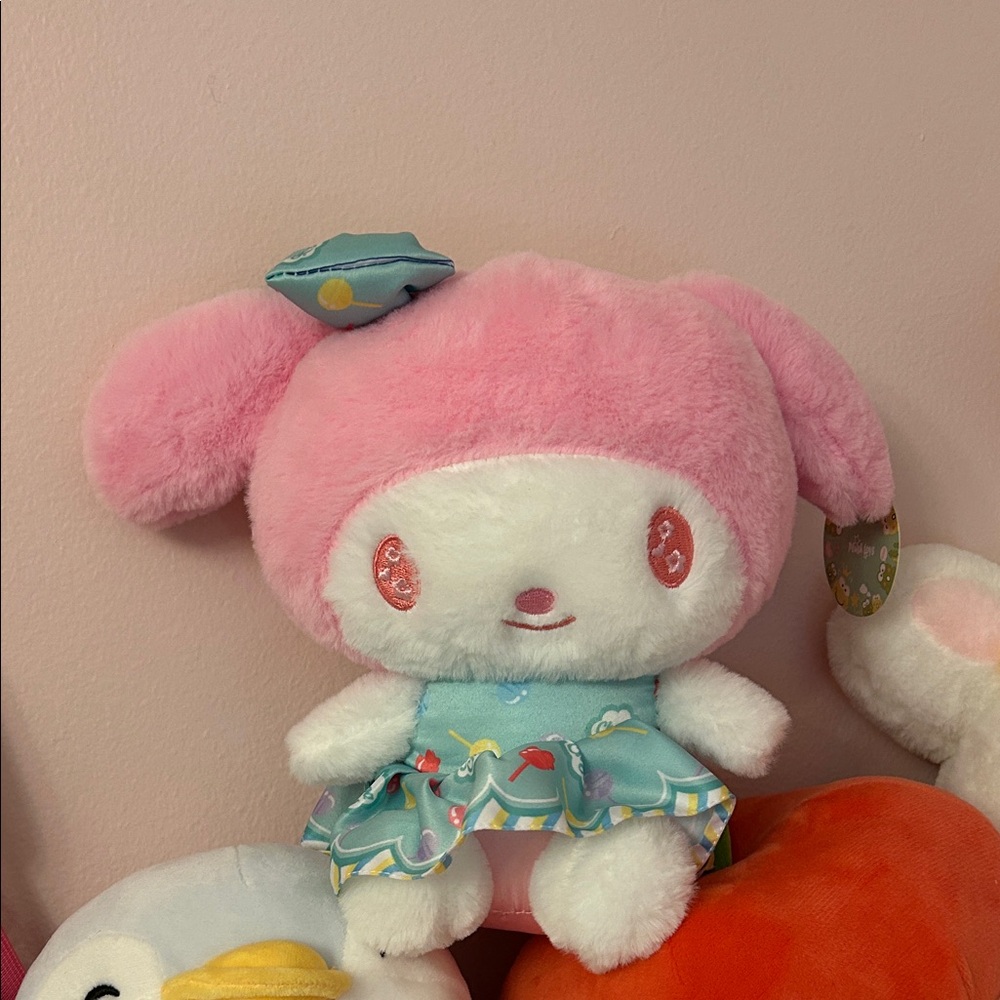 rare nwt! japan sanrio my melody x chupa chups plush